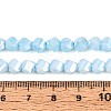 Anti-Tarnish Electroplate Glass Beads Strands GLAA-T025-6mm-14C-2
