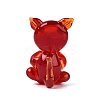 Handmade Lampwork Cat Figurine Display Decorations LAMP-N034-26E-2