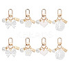 8Pcs 4 Styles ABS Imitation Pendant Decorations HJEW-NB0002-15-1