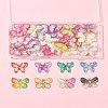 40Pcs 2 Styles Printed Translucent Acrylic  Pendants MACR-FS0002-04-9