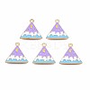Alloy Enamel Pendants ENAM-S121-170C-RS-1