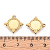 304 Stainless Steel Pendant Cabochon Settings STAS-T067-08G-3