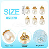 6Pcs Natural Cultured Freshwater Pearl Pendants PALLOY-TAC0174-4