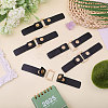 6Pcs PU Leather & Alloy Side Clip Detachable Purse Suspension Clasps for Bag Strap Making FIND-CA0010-42-5