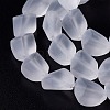 Transparent Frosted Glass Beads Strands FGLA-S001-02F-3