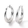 Non-Tarnish 304 Stainless Steel Chunky Hoop Earrings for Women LS-EJEW-F280-06D-P-2