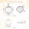 DIY Half Round Pendants Making Kits DIY-UN0002-40P-3