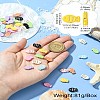 45Pcs 9 Colors Baking Paint Alloy Beads FIND-CJ0003-26-8