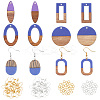 DIY Dangle Earring Making Kits RESI-OC0001-12-1