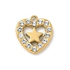 304 Stainless Steel Rhinestone Pendants STAS-I322-28G-04-1