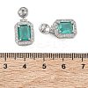Brass Micro Pave Cubic Zirconia Pendants Settings KK-C172-23P-3
