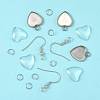 DIY Heart Dangle Earring Making Kits DIY-FS0009-18-2