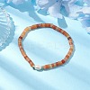 Natural Red Aventurine and Pearl Beads Btacelets BJEW-JB10681-04-2