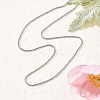 2MM 304 Stainless Steel Link Chain Necklaces for Women NJEW-B131-10P-3