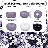 600Pcs 3 Colors Opaque Acrylic Beads MACR-SP0001-23B-2