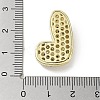 Rack Plating Brass Micro Pave Clear Cubic Zirconia Pendants KK-R163-05L-G-3