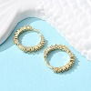 Brass Micro Pave Clear Cubic Zirconia Huggie Hoop Earrings LS-EJEW-L231-44G-4