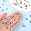 240Pcs 8 Styles Tibetan Style Alloy Flower Beads Caps FIND-SP0001-66-3