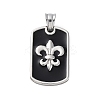 304 Stainless Steel Enamel Pendants STAS-U043-06B-P-1