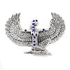 Egyptian Maat The Goddess Alloy Rhinestone Brooches for Backpack Clothes JEWB-P042-03AS-1