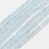 Natural Aquamarine Bead Strands G-P270-2mm-15-1