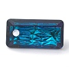 Embossed Glass Rhinestone Pendants GLAA-J101-07A-001BB-4