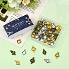 72Pcs 12 Styles Tibetan Style Alloy Pendants FIND-SC0019-42-7
