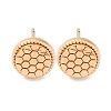 Brass Stud Earrings EJEW-D288-03G-2