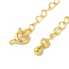 Rack Plating Brass Ends with Chain and Clasps KK-F873-01G-02-2