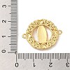 Religion Brass Pave Clear Cubic Zirconia Connector Charms FIND-Z041-13C-3