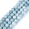Ombre Effect Opaque Crackle Glass Beads Strands GLAA-Q106-01A-A05-1