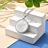 201 Stainless Steel Rhinestone Pendant Necklaces for Women LS-NJEW-U021-02P-1