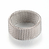 Tarnish Resistant 304 Stainless Steel Finger Rings X-MAK-R010-17mm-2