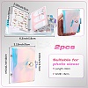 2Pcs PVC Mini Photocard Holder Book AJEW-SP0002-20A-01-2