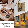 100Pcs Flat Round Gold Word Happy Birthday Dear Sweet Hanging Tags DIY-SP0003-87B-5