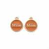 Mother's Day Alloy Enamel Charms ENAM-T016-11F-RS-2