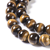 Natural Tiger Eye Round Bead Strands G-L411-07-8mm-3