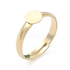 Adjustable Brass Pad Ring Settings KK-K414-10D-G-1