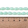 Opaque Solid Color Glass Beads Strands GLAA-N071-01A-C05-4