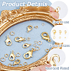 30Pcs Brass Lobster Claw Clasps KK-HS0001-37-4