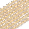 Natural Lemon Quartz(Heated) Beads Strands G-K365-F02-6mm-2