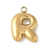 304 Stainless Steel Initial Pendants STAS-S186-12R-G-1