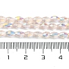 Transparent Electroplate Glass Beads Strands GLAA-K064-04A-AB02-4