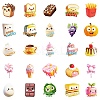 50Pcs Cartoon Food Paper Sticker LS-STIC-C012-11-4