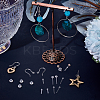 Resin with Cubic Zirconia Stud Earrings & Ear Nuts & Earring Sleeves FIND-BBC0003-70-4