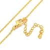 Brass Cable Chain Necklaces for Women NJEW-G084-15G-2