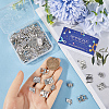 96Pcs 6 Style Tibetan Style Alloy Pendants FIND-SC0008-53-3