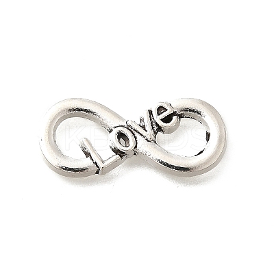 Tibetan Style Alloy Love Infinity Linking Rings PALLOY-D291-22AS-1