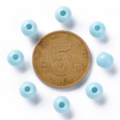 Opaque Acrylic Beads X-MACR-S370-C6mm-A07-1