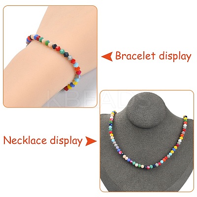 2250Pcs 15 Colors Opaque Solid Color Electroplate Glass Beads Strands GLAA-YW0003-25-1